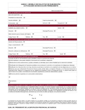 Completable En L Nea Sede Dphuesca Anexo I Solicitud Sede Electr Nica