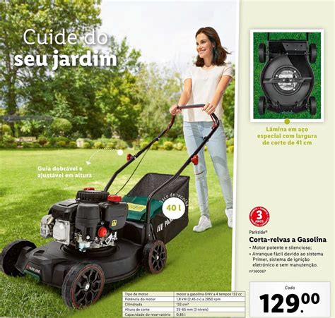 Promoção Parkside Corta relvas a Gasolina em Lidl