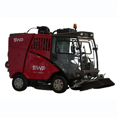 Hydraulic Wheel Steering Kubota Street Sweeper Vacuum Road Sweeper