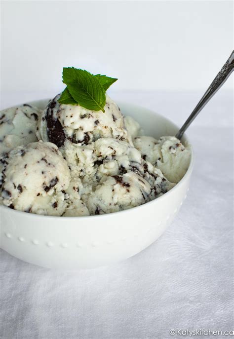 Fresh Mint Chocolate Chip Frozen Greek Yogurt By Katys Kitchen