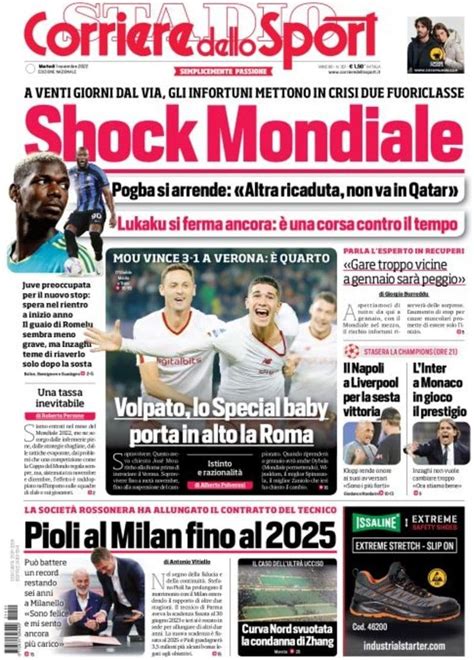 Capa Corriere Dello Sport Novembro Capasjornais Pt