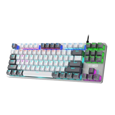 Altec Lansing RGB Gaming Keyboard with Metal Panel, Compact Mechanical ...