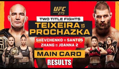 UFC 275 Results - MMANUTS