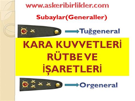 Askeri R Tbeler Askeri Birlikler