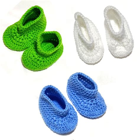 Baby Boy Crochet Booties - Little Styles