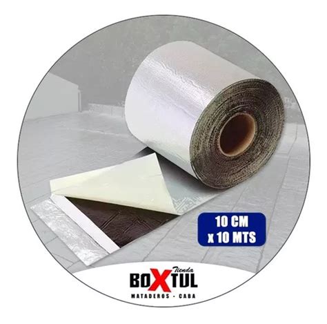 Membrana Autoadhesiva Asfáltica Con Aluminio 10 Cm X 10 Mts