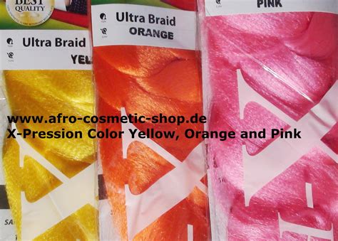 X Pression Ultra Braid Farbe Pink Rosa Afro Cosmetic Shop