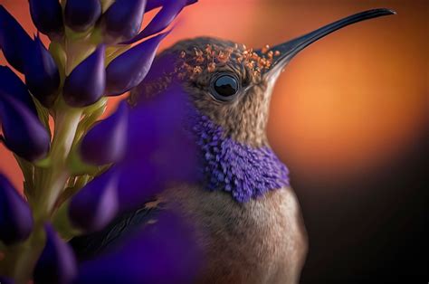 Premium Photo | Hummingbird on flower