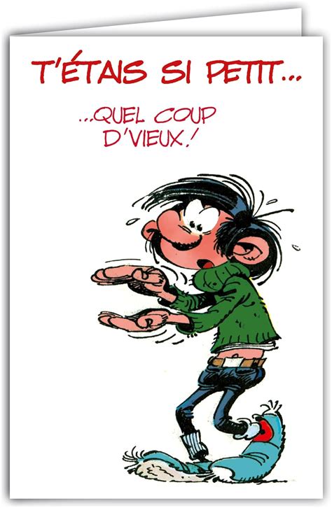 Gaston Lagaffe GLCT 0142 Carte D Anniversaire Avec Motif Coup De Vieux