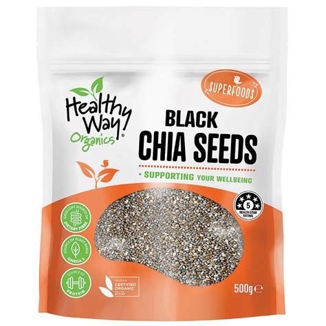 Buy Healthy Way Organic Black Chia 500g Online At Chemist Warehouse