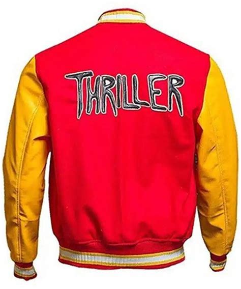 Michael Jackson Thriller M Logo Varsity Jacket Mj Jackets