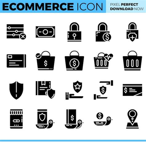 Premium Vector Vector Ecommerce Icon Set