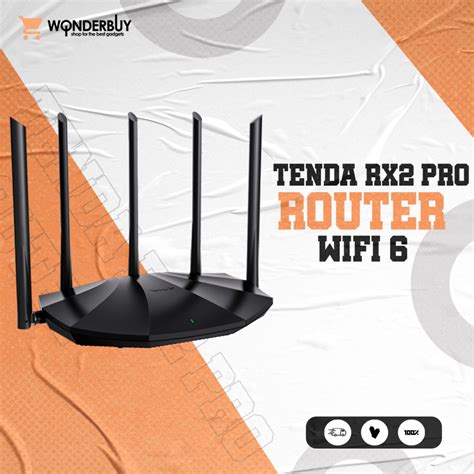 Tenda RX2 Pro Dual Band Gigabit Wi Fi 6 Router Shopee Philippines