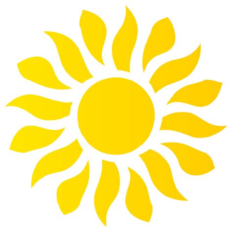 Sun Icon In Bright Yellow Color Png With Transparent Background