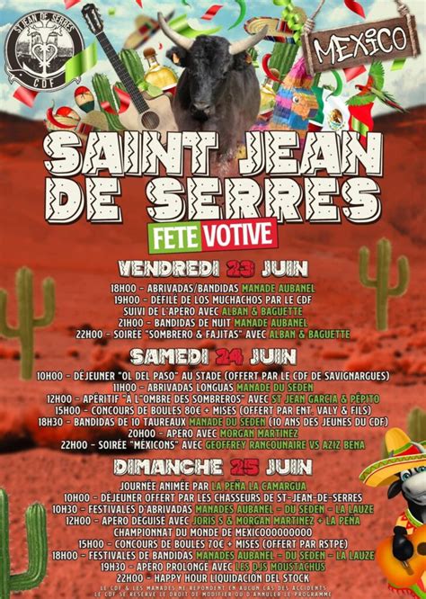 Fête Votive à Saint Jean de Serres Gard 30