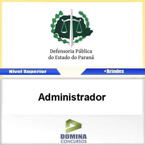 Apostila Concurso DPE PR 2017 Administrador