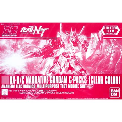 Jual BANDAI 1 144 HGUC HG Narrative Gundam C Packs Pack Clear Color