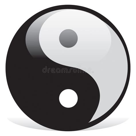 Ying Yang Symbol Of Harmony Stock Vector Illustration Of Female