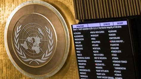 Ukraine War Un General Assembly Condemns Russia Annexation Bbc News