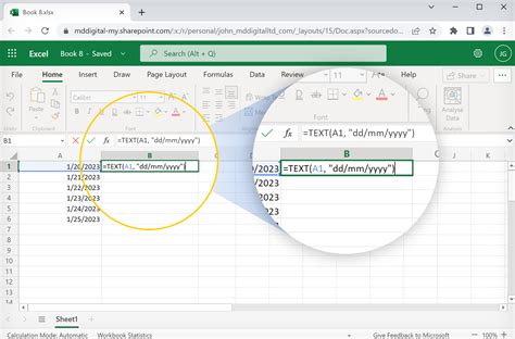 How To Change Date Format In Excel From Dd Mm Yyyy To Dd Mmm Yyyy