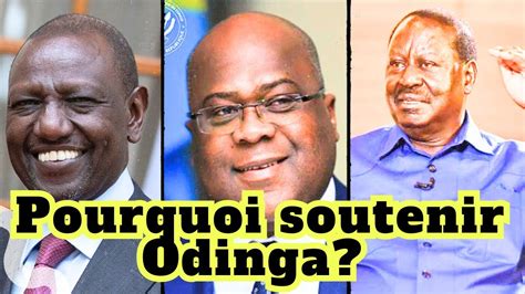 Pourquoi Tshisekedi doit éviter de soutenir le candidat kényan Odinga