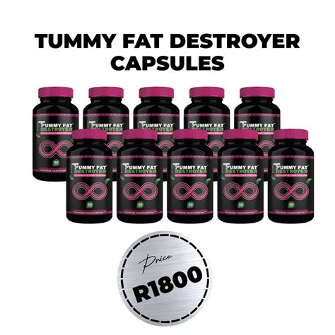 Tummy Fat Destroyer Capsules X10 Flat Stomach Tea