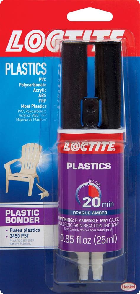 Loctite Epoxi Pegamento para plástico 25 14 ml Jeringa 1363118 Único