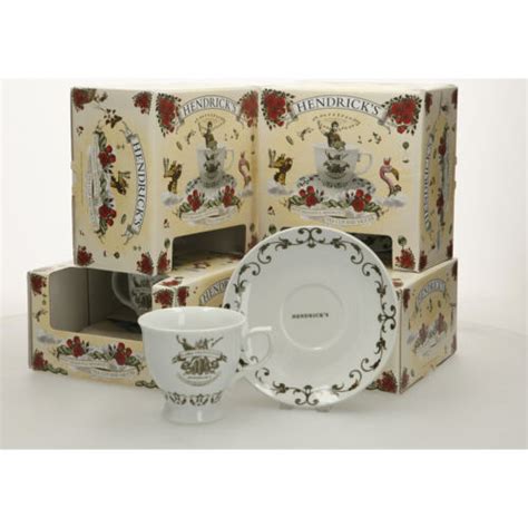 X Hendricks Gin Tea Cup And Saucer Brand New In Box Ebay