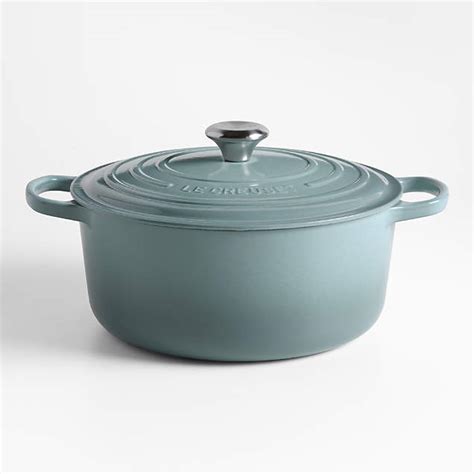 Le Creuset Signature Qt Sea Salt Saucepan Reviews Crate Barrel