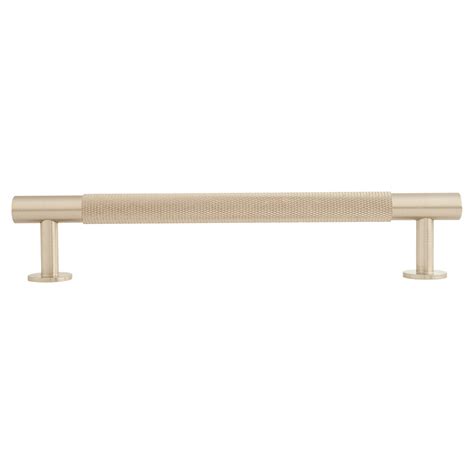 Carlisle Brass 13mm Knurled T Bar Cabinet Pull Handle 160mm Centres Satin Nickel