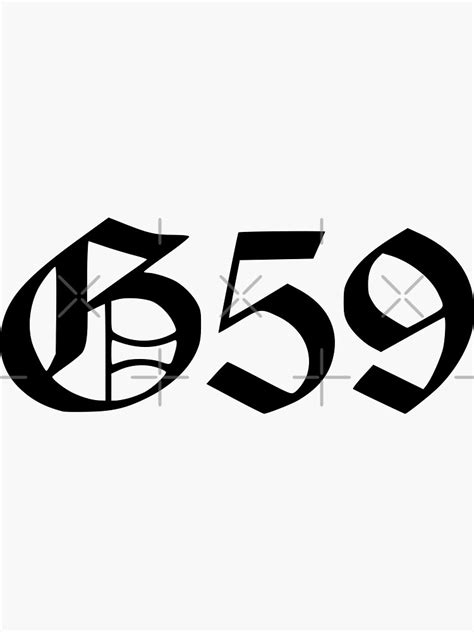 G59 Logo Sticker For Sale By Yellow Zebra Redbubble