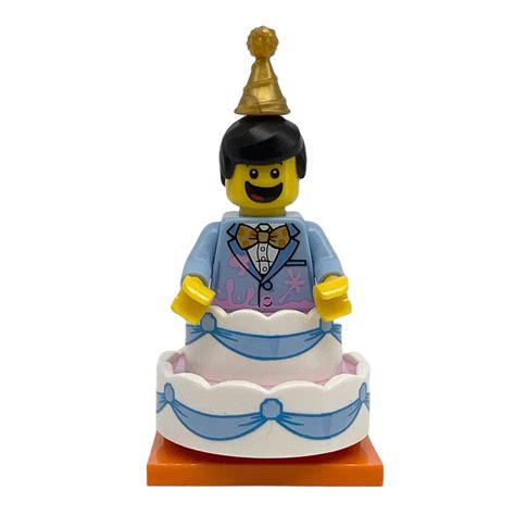 Lego Series Birthday Cake Guy Minifigure Col Cw Collectables