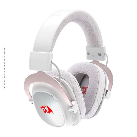 Headset Gamer Sem Fio Redragon Zeus Pro Branco H510w Pro