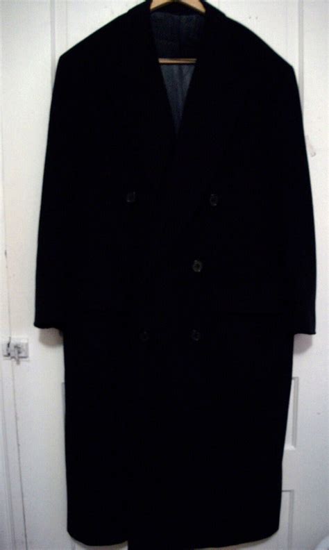 Bill Blass Lord And Taylor Navy Blue 100 Cashmere Doub… Gem