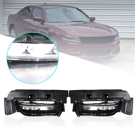 Genrics 2Pcs Fog Lights Assembly Replacement For 2015 2016 2017 Charger