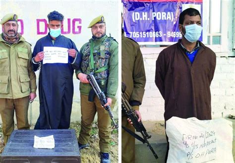 2 Drug Peddlers Arrested In Baramulla Kulgam Greater Kashmir