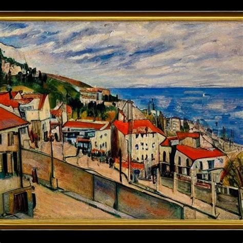 Valparaiso By Maurice Utrillo Stable Diffusion