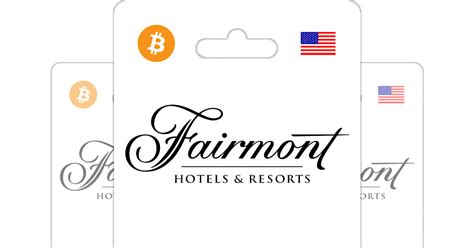 Buy Fairmont Hotels Resorts Gift Card With Bitcoin ETH Or Crypto