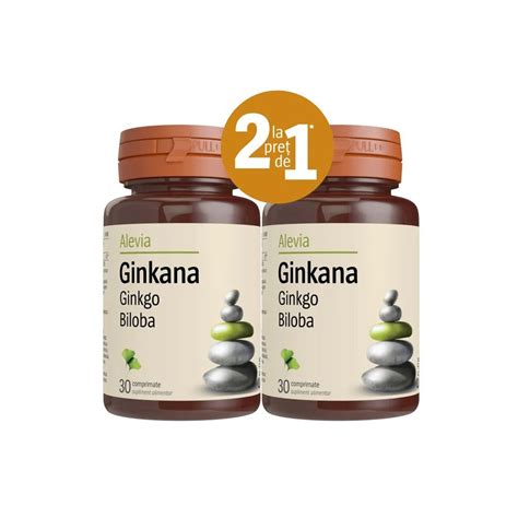 Ginkana Ginkgo Biloba 40mg Pachet 30 30 Tablete Alevia