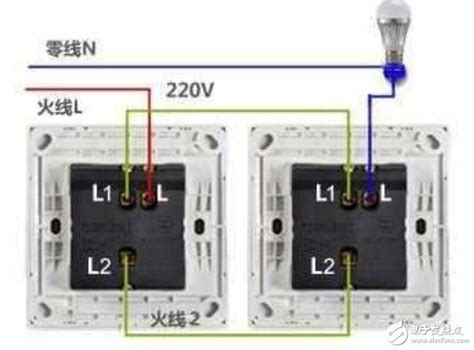 双控开关的工作原理图双控开关内部构造图片 电子通 应用新知，新电子的助推者 电子通