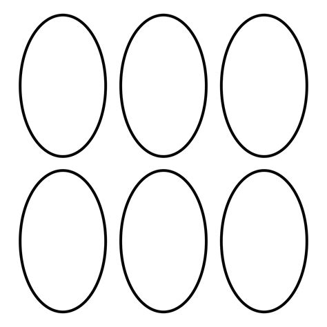 X Oval Shape Templates Printable Free Circle Full Size Png