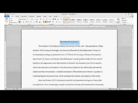 Using Headings and Subheadings in APA Formatting - YouTube