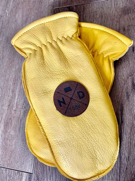 Custom Leather Chopper Mittens Custom Engraved Branded Etsy