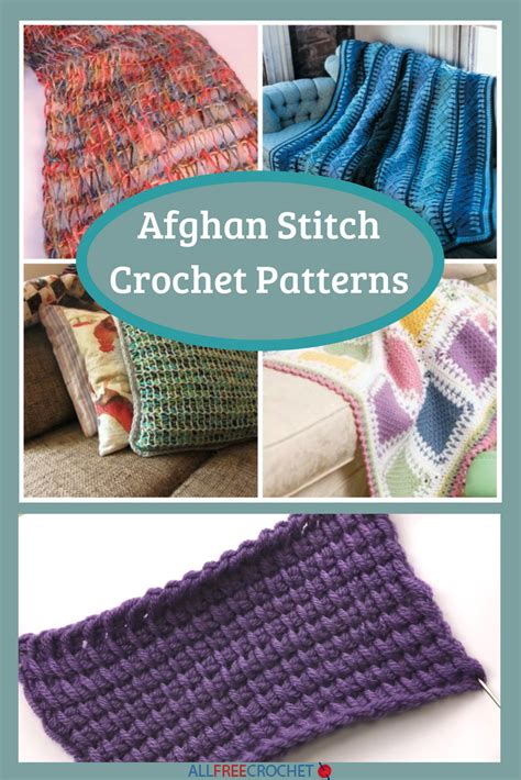 10+ Afghan Stitch Crochet Patterns | AllFreeCrochet.com