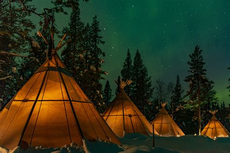 Suède Laponie Aurores Boréales Et Immersion En Pleine Nature Avec