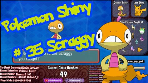 Live Shiny Scraggy 49 Dexnav Pokemon Omega Ruby And Alpha Sapphire