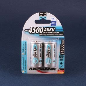 Аккумулятор ansmann max e r14, 1.2 в, 4500 мач, nimh bl2, предзаряженный