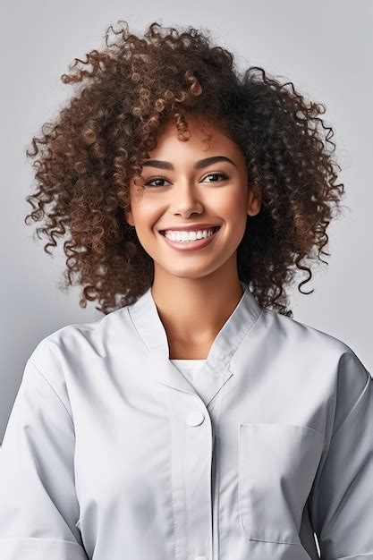 Premium Photo Black Woman Dentist Transparent White Isolated