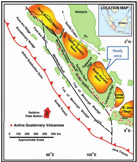 Location Of The South Sumatra Basin The Physiography Map Is From