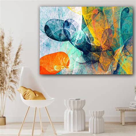 Tablou Canvas Abstract Modern Forme Multicolore și Creative Decorațiuni